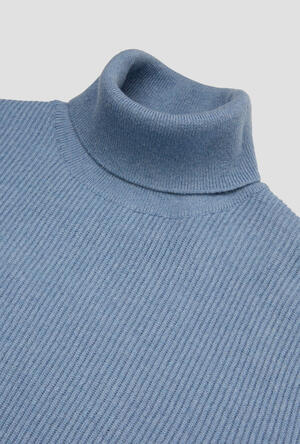 Dolcevita in maglia inglese lana e cashmere ROYAL RED - Ferrante | img vers.300x/