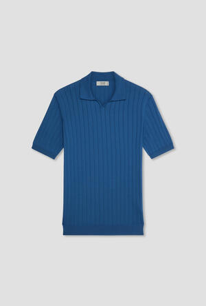 Polo a coste senza bottoni ROYAL RED - Ferrante | img vers.300x/