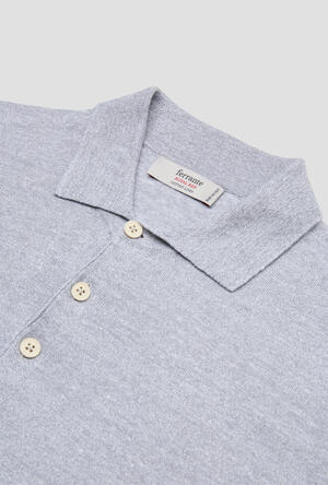 Polo moulinè in lino ROYAL RED - Ferrante | img vers.300x/