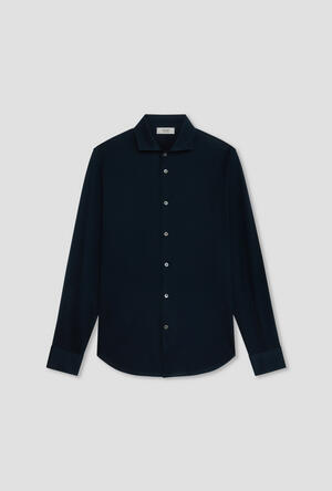 Camicia in piquet Filo Scozia ROYAL RED - Ferrante | img vers.300x/