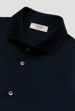 Camicia in piquet Filo Scozia ROYAL RED - Ferrante | img vers.300x/