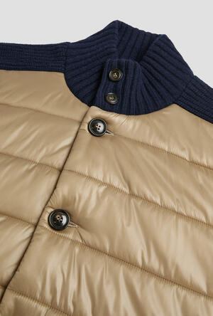 Giubbino imbottito con maniche e dettagli in maglia ROYAL RED - Ferrante | img vers.300x/