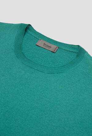 Girocollo mezza manica in puro cotone ESSENTIAL - Ferrante | img vers.300x/
