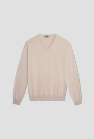 Pullover tinto in puro cotone ESSENTIAL - Ferrante | img vers.300x/