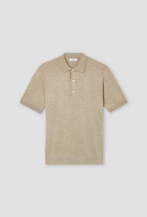 Polo in seta e cotone ROYAL RED - Ferrante | img vers.300x/