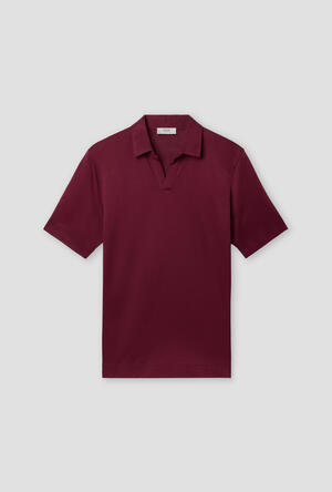 Polo in jersey senza bottoni ROYAL RED - Ferrante | img vers.300x/