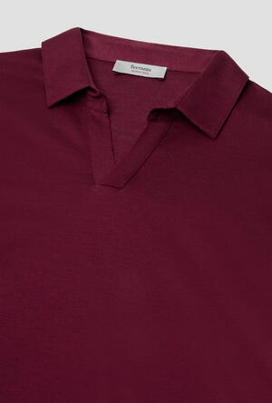 Polo in jersey senza bottoni ROYAL RED - Ferrante | img vers.300x/