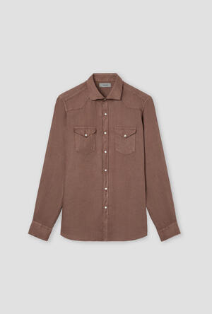 Camicia Texana in lino MAIN - Ferrante | img vers.300x/