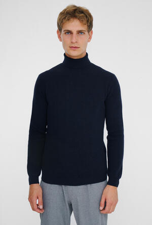 Dolcevita in maglia inglese lana e cashmere ROYAL RED - Ferrante | img vers.300x/