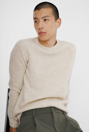 Girocollo raglan in maglia inglese ROYAL RED - Ferrante | img vers.300x/