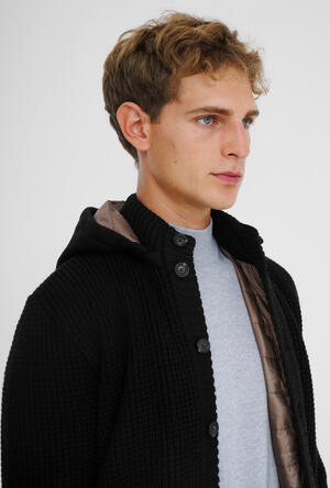 Giubbino in maglia con cappuccio MAIN - Ferrante | img vers.300x/