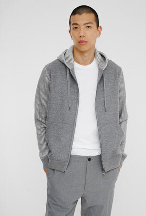 Felpa in tessuto e maglia vanisé MAIN - Ferrante | img vers.300x/