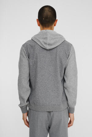 Felpa in tessuto e maglia vanisé MAIN - Ferrante | img vers.300x/