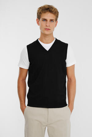 Gilet in lana pettinata ESSENTIAL - Ferrante | img vers.300x/