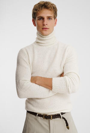 Dolcevita in cashmere malfilè ROYAL RED - Ferrante | img vers.300x/