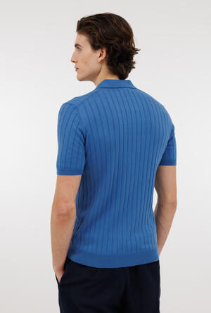 Polo a coste senza bottoni ROYAL RED - Ferrante | img vers.300x/