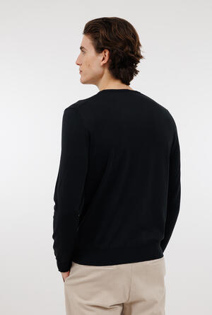 Pullover tinto in puro cotone ESSENTIAL - Ferrante | img vers.300x/