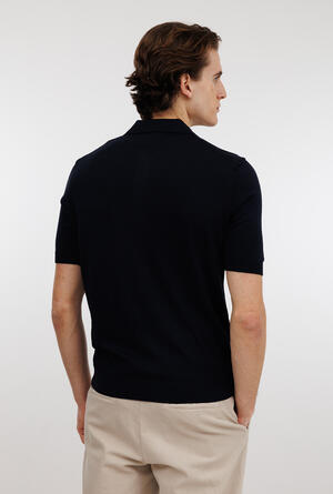 Polo in seta e cotone ROYAL RED - Ferrante | img vers.300x/