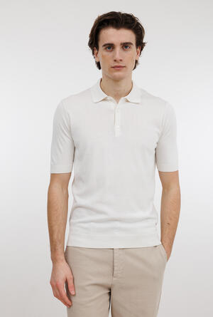 Polo in seta e cotone ROYAL RED - Ferrante | img vers.300x/