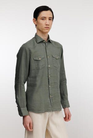 Camicia in lino tinta in capo MAIN - Ferrante | img vers.300x/