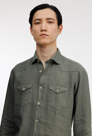 Camicia in lino tinta in capo MAIN - Ferrante | img vers.300x/