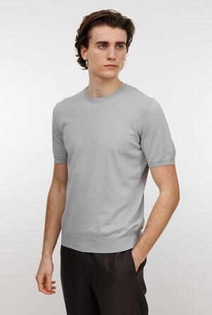 Girocollo mezza manica in puro cotone ESSENTIAL - Ferrante | img vers.300x/