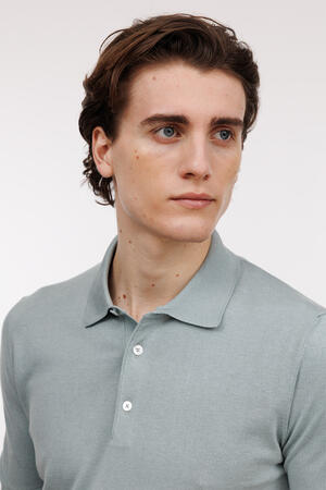 Polo in seta e cotone ROYAL RED - Ferrante | img vers.300x/