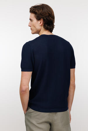 Girocollo tinto in capo con lavorazione traforata MAIN - Ferrante | img vers.300x/