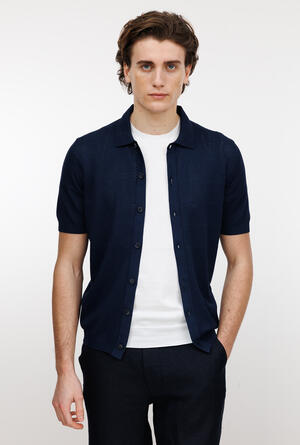 Camicia traforata tinta in capo MAIN - Ferrante | img vers.300x/