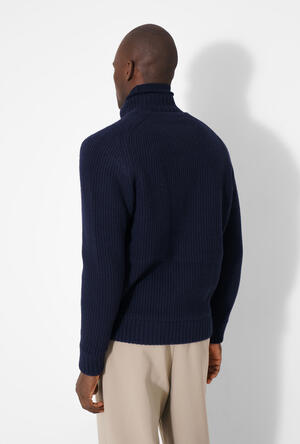 Giubbino imbottito con maniche e dettagli in maglia ROYAL RED - Ferrante | img vers.300x/