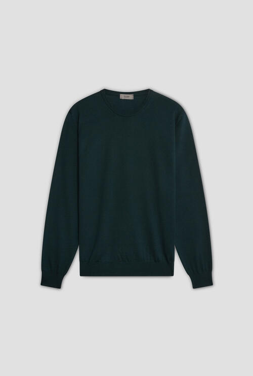 Girocollo in lana pettinata Verdone