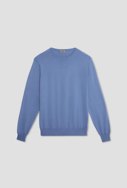 Girocollo in puro cotone Denim