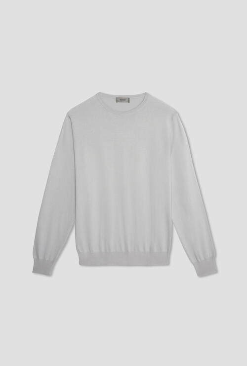 Girocollo in puro cotone Grigio
