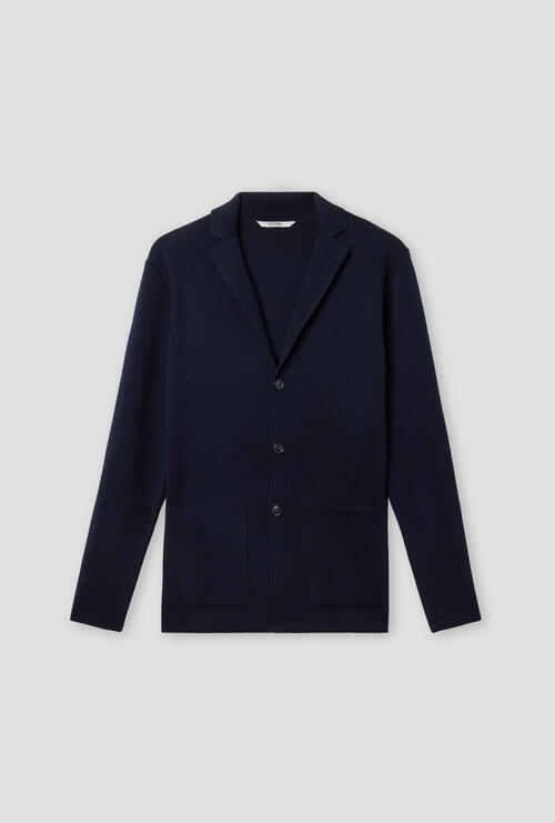 Giacca in puro cotone Blu Navy