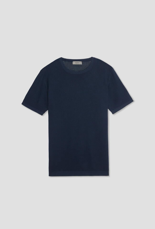 Girocollo tinto in capo con lavorazione traforata MAIN - Ferrante | img vers.1300x/