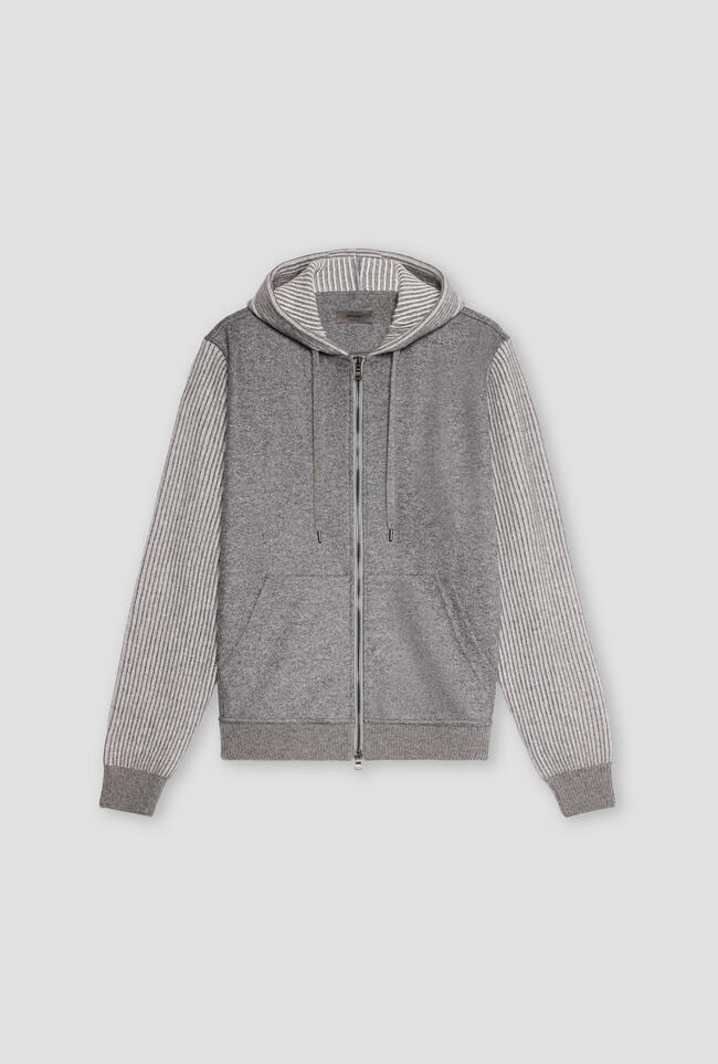 Felpa in tessuto e maglia vanisé MAIN - Ferrante | img vers.1300x/