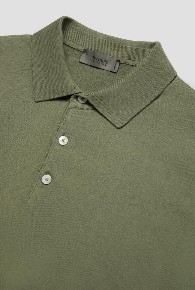 Polo tinta in puro cotone ESSENTIAL - Ferrante | img vers.1300x/