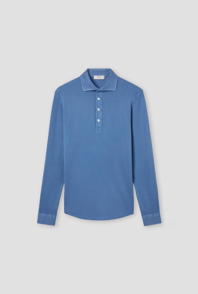 Polo Filo Scozia tinta delavè ROYAL RED - Ferrante | img vers.1300x/