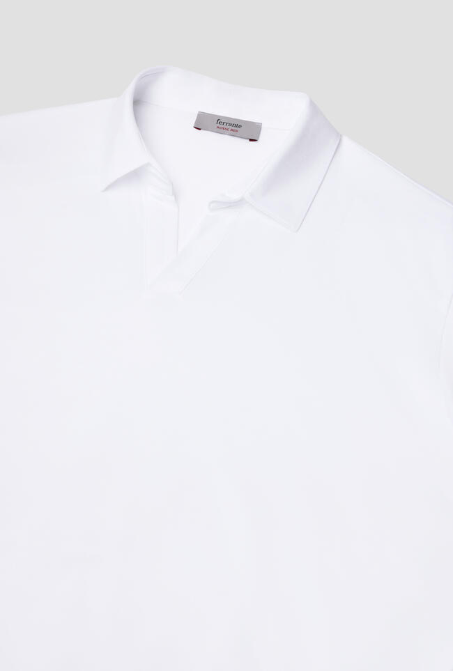Polo in jersey senza bottoni ROYAL RED - Ferrante | img vers.1300x/