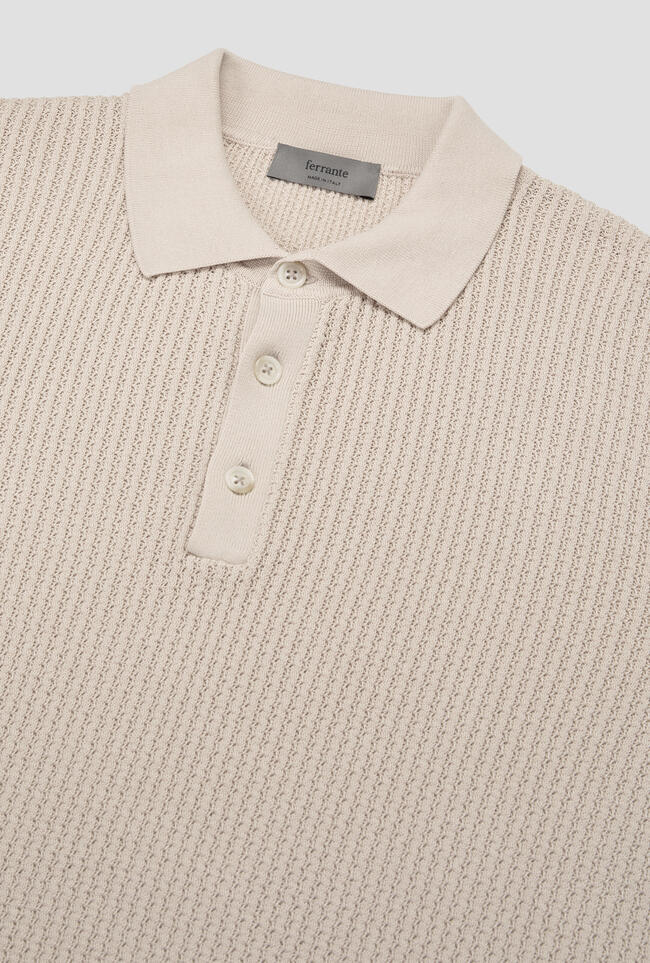 Polo con lavorazione a treccia MAIN - Ferrante | img vers.1300x/