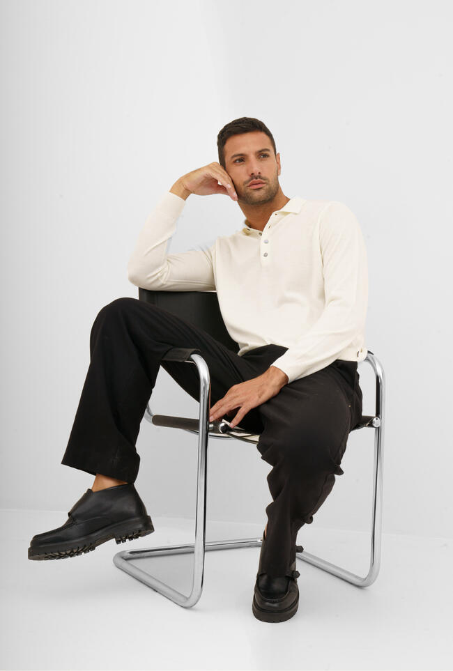 Polo in pura lana pettinata ESSENTIAL - Ferrante | img vers.1300x/