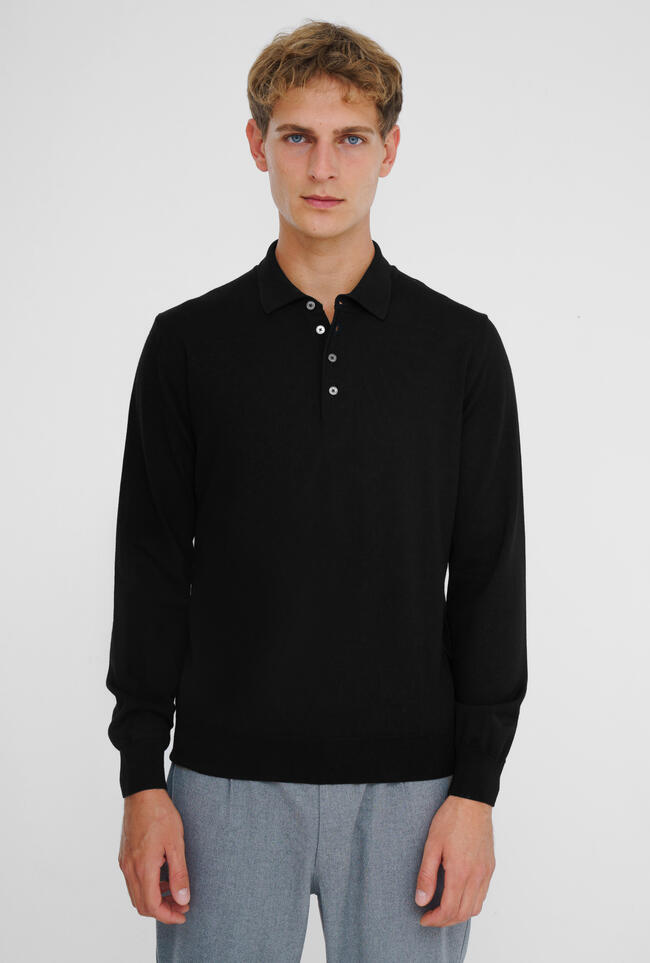 Polo in pura lana pettinata ESSENTIAL - Ferrante | img vers.1300x/