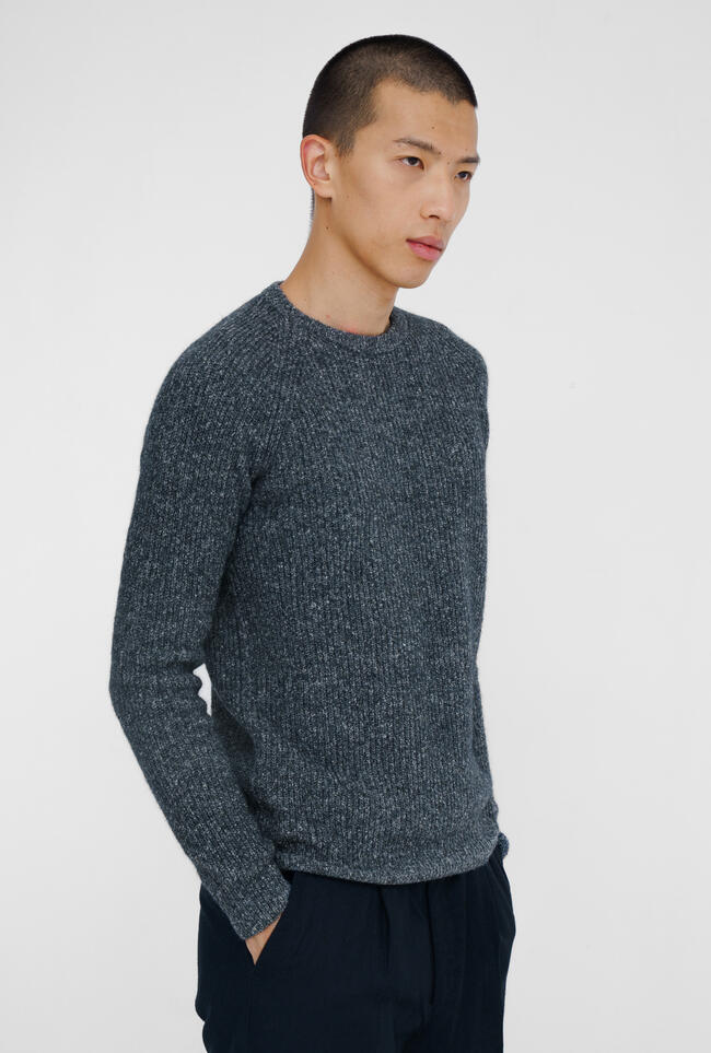 Girocollo raglan in maglia inglese ROYAL RED - Ferrante | img vers.1300x/