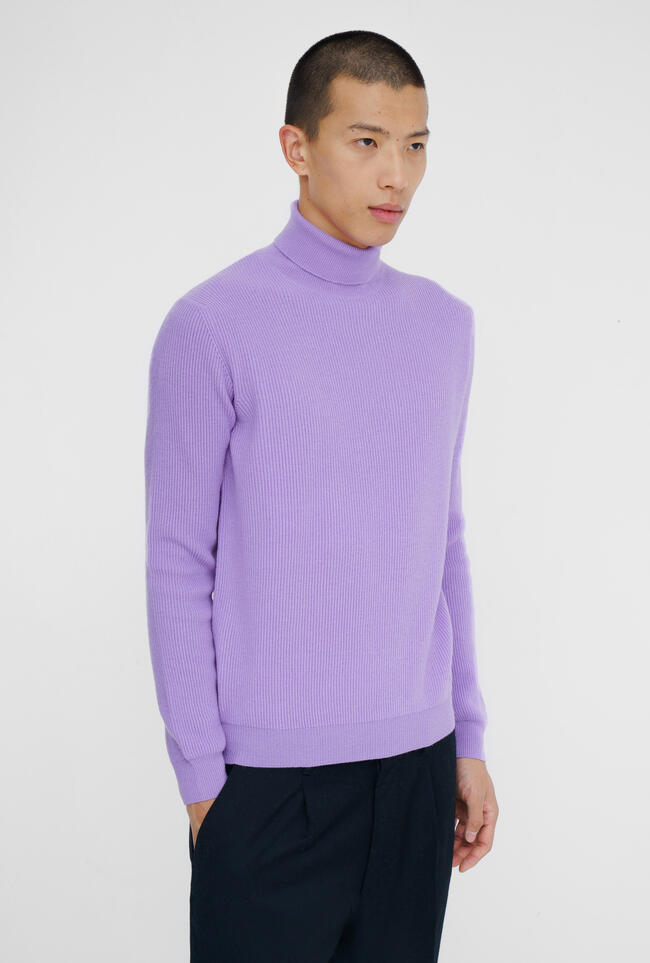 Dolcevita in maglia inglese lana e cashmere ROYAL RED - Ferrante | img vers.1300x/