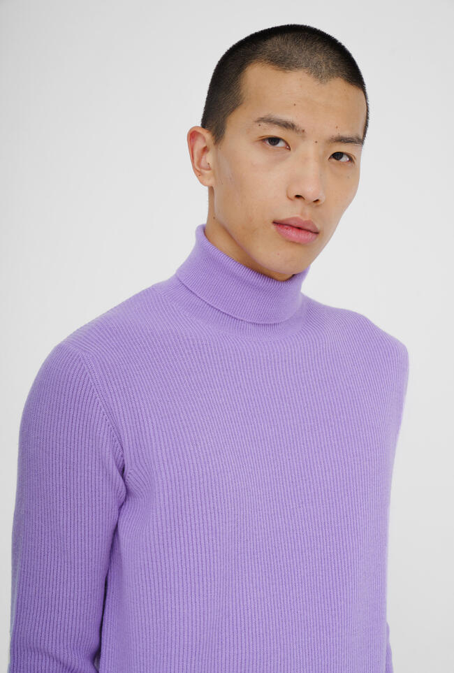 Dolcevita in maglia inglese lana e cashmere ROYAL RED - Ferrante | img vers.1300x/