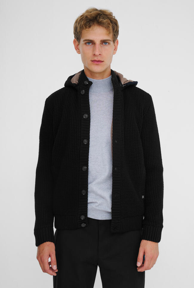 Giubbino in maglia con cappuccio MAIN - Ferrante | img vers.1300x/