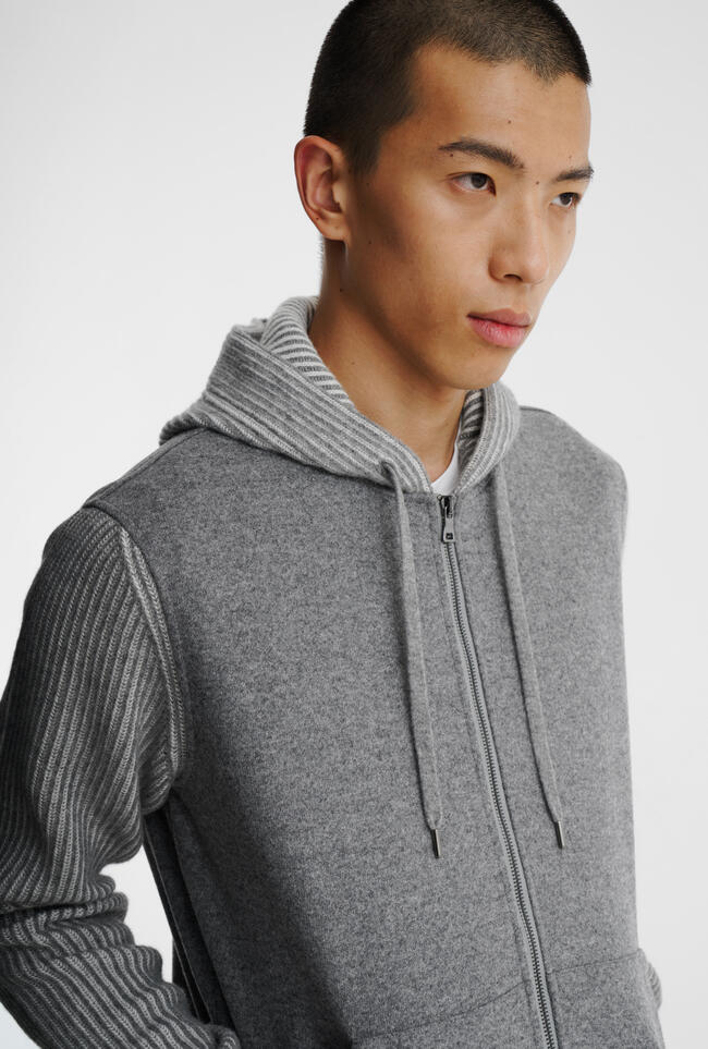 Felpa in tessuto e maglia vanisé MAIN - Ferrante | img vers.1300x/