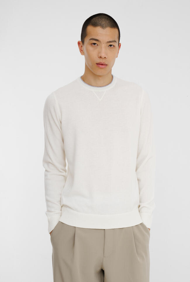 Felpa in maglia in pura lana ESSENTIAL - Ferrante | img vers.1300x/