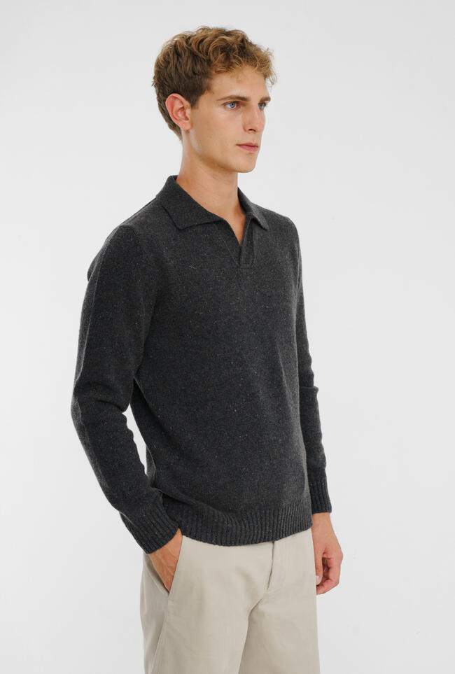 Polo senza bottoni in lana bottonata MAIN - Ferrante | img vers.1300x/