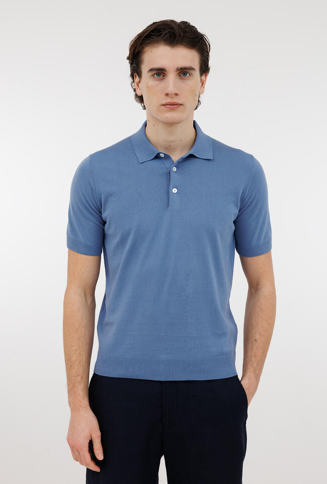Polo tinta in puro cotone ESSENTIAL - Ferrante | img vers.1300x/